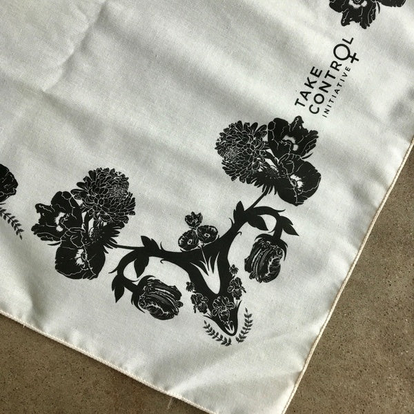 TCI Floral Uterus Bandana