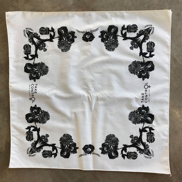 TCI Floral Uterus Bandana